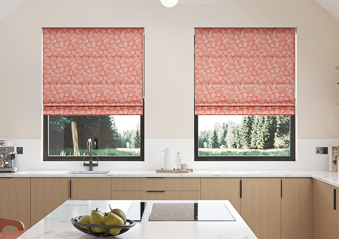 Sandbank, Orange Reef - Twist&Fit Roman Blind - Image 3